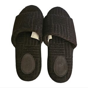 Women's  Black Sammy Platform Slide Slippers. Sz XL 11-12